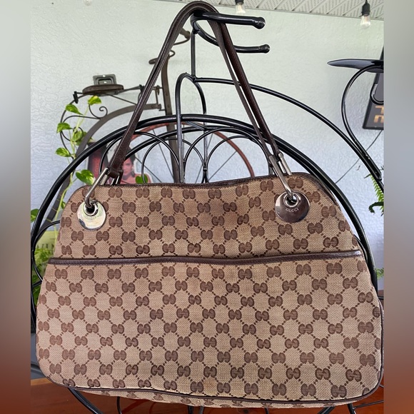 Gucci Canvas Eclipse Tote/Shoulder Bag - Picture 1 of 12